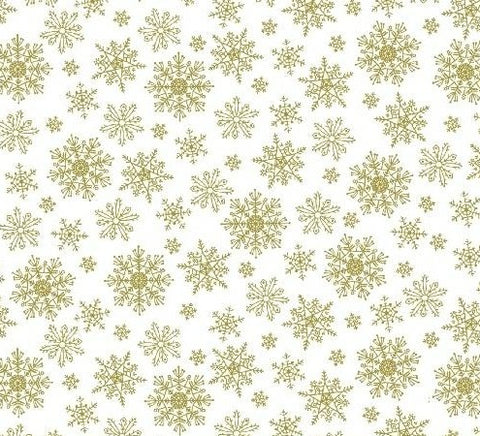"Sparkle Suede" Gold Snowflake