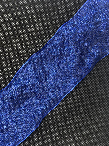 Wired Edged Royal Blue Craft Ribbon