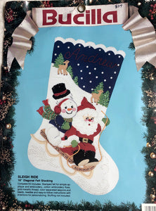Sleigh Ride Christmas Stocking Kit