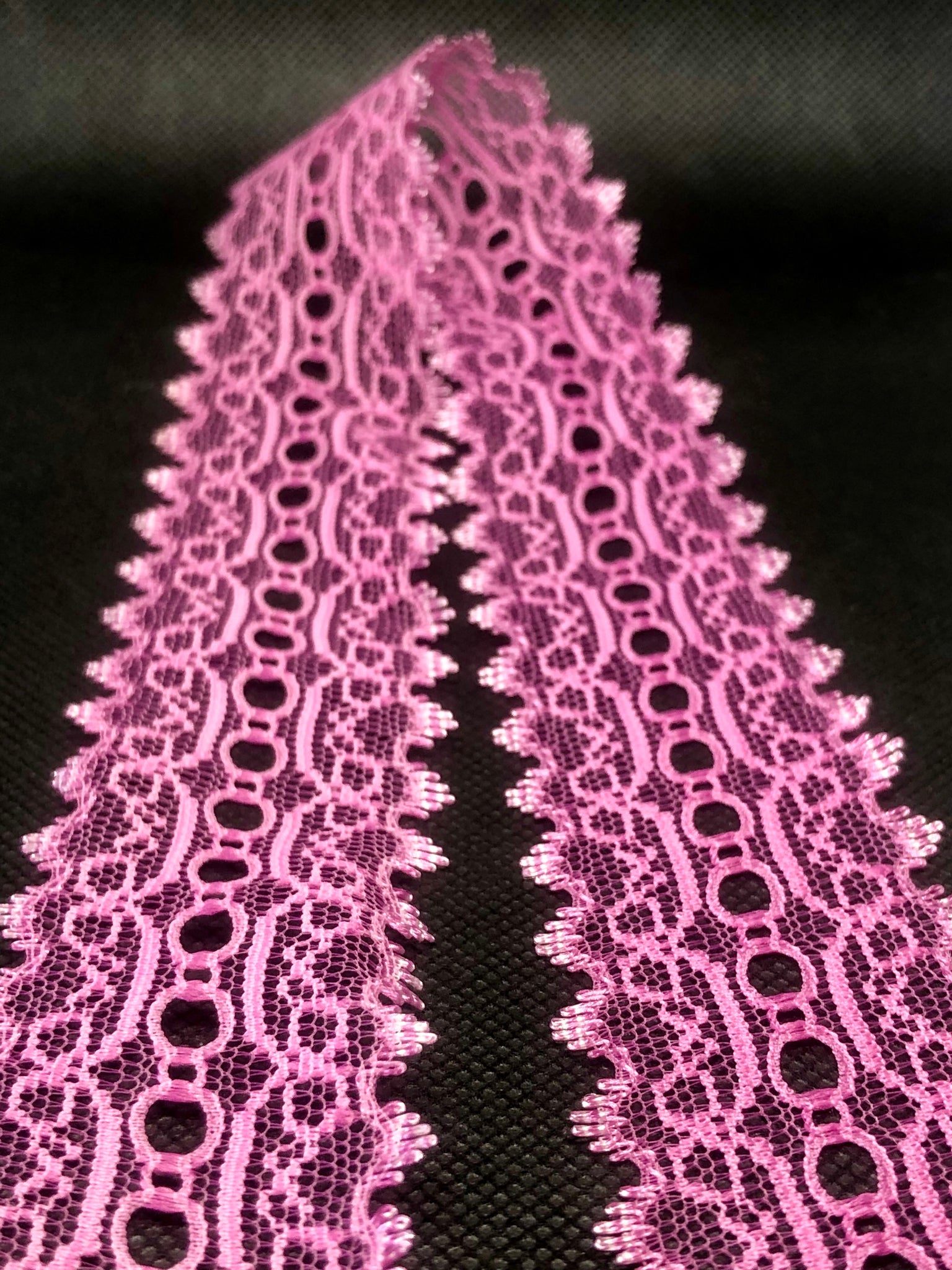 Dusty Pink Eyelet Lace